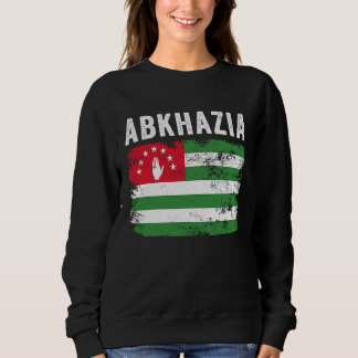 Abkhazia Flag Distressed  Men Women Kids  Abkhaz F スウェットシャツ