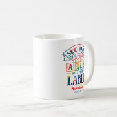 Able Not the Label自閉症先生を表示 コーヒーマグカップ (正面右)