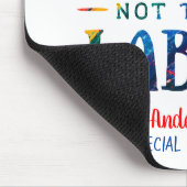 Able Not the Label自閉症先生を表示 マウスパッド (コーナー)