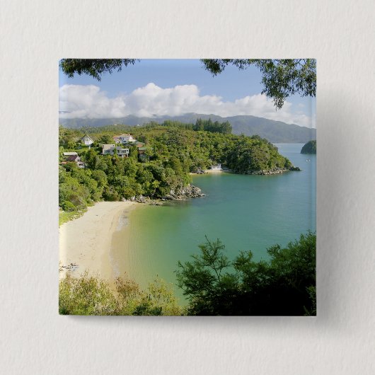 Able Tasman NP, Nelson，ニュージーランド。多数 缶バッジ (正面)