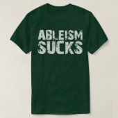 Ableismの最低 Tシャツ (デザイン正面)