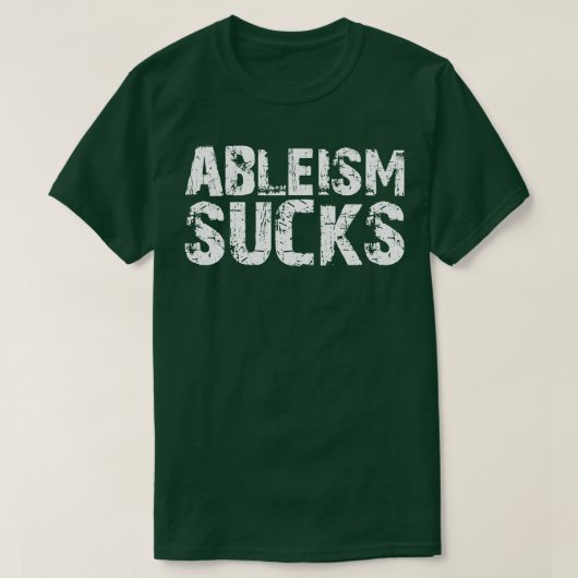 Ableismの最低 Tシャツ (デザイン正面)