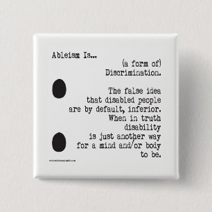 Ableismは…あります 缶バッジ