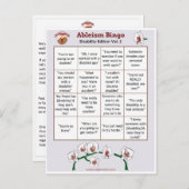 Ableism Bingo Card Disability Editionボリューム2 インビテーションポストカード (正面/裏面)