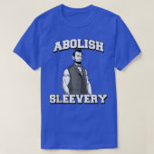 Ables Sleevery Tee おもしろい Abraham Lincolnの廃止 Tシャツ (デザイン正面)
