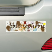 Ablutophobic （入浴の恐怖）バンパーステッカー バンパーステッカー (車上)