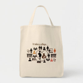 ABM It Takes a Village Grocery Tote トートバッグ