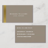 ABOGADO ASESOR LEGAL ELEGANTE PROFESIONAL 名刺 (正面/裏面)