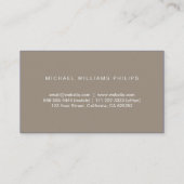 ABOGADO ASESOR LEGAL ELEGANTE PROFESIONAL PERLA 名刺 (裏面)