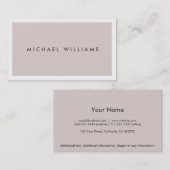 Abogado - Elegante para profesional simple 名刺 (正面/裏面)