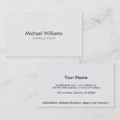 Abogado - Elegante profesional papel rugoso ondas 名刺 (正面/裏面)