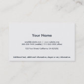 Abogado - Elegante profesional papel rugoso ondas 名刺 (裏面)