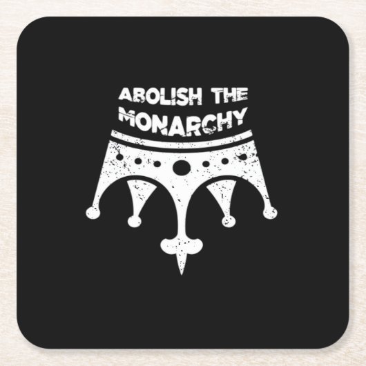 Abolish Anti No Kings In America Bumper Classic スクエアペーパーコースター (正面)