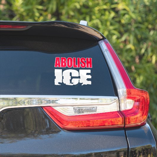 Abolish ICE シール (車体側面)