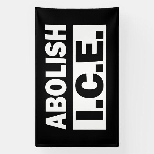 Abolish ICE 横断幕 (縦)