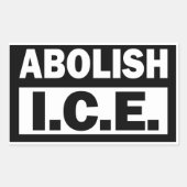 Abolish ICE 長方形シール (正面)