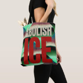 Abolish ICE Minimalist Protest Typography Design トートバッグ (クローズアップ)