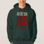 Abolish ICE Minimalist Protest Typography Design パーカ (正面)