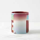 Abolish ICE Minimalist Protest Typography Design マグカップ (中央)