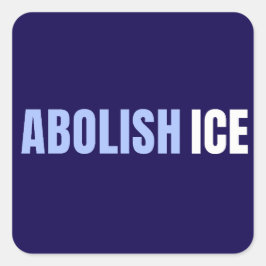 Abolish ICE Political Anti Trump スクエアシール