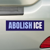 Abolish ICE Political Anti Trump バンパーステッカー (車上)