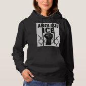 Abolish ICE Protest Hoodie – Immigration Justice パーカ (正面)