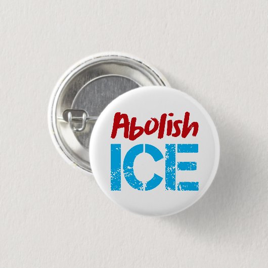 Abolish ICE | Red Blue 缶バッジ (正面&裏面)