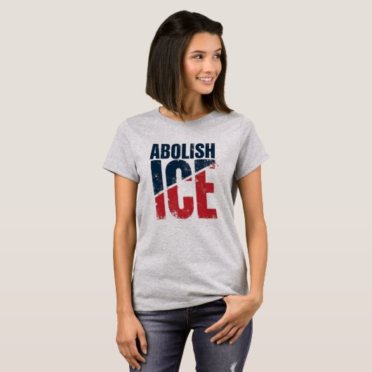 Abolish ICE Vintage Protest Tシャツ (正面フル)