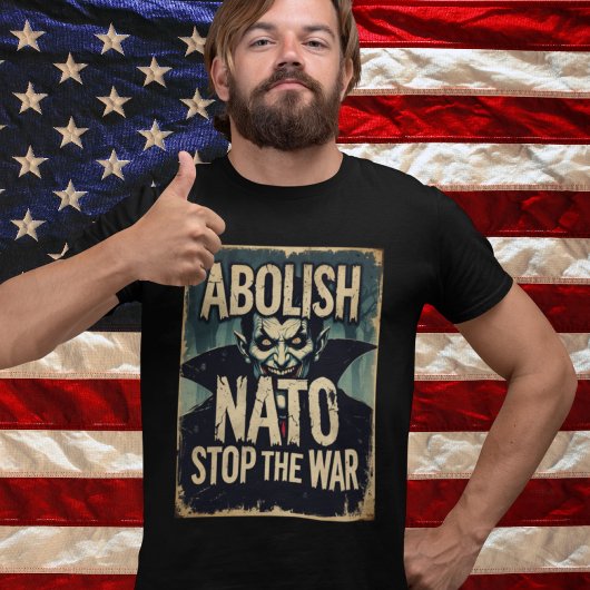 Abolish NATO Halloween Vampire Anti War Peace Tシャツ