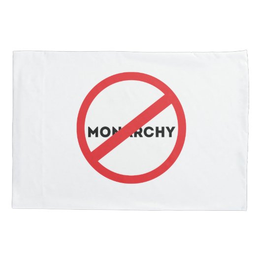 Abolish the Monarchy Pillowcase 枕カバー (裏面)