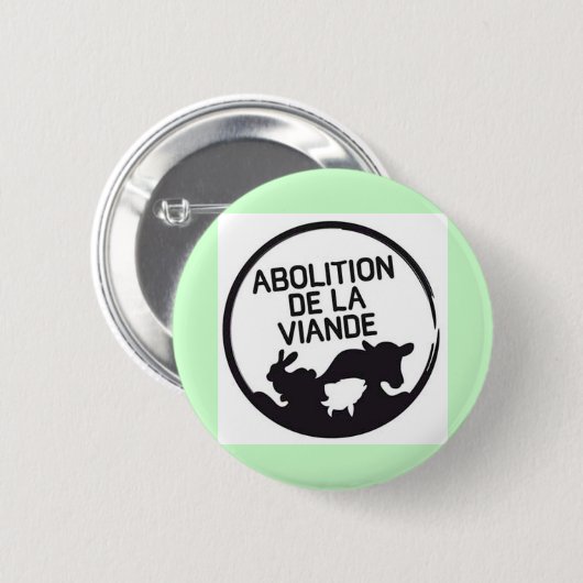 abolition de la viande BADGE ! 缶バッジ (正面&裏面)