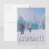 Abondance Station de ski ポストカード (正面/裏面)