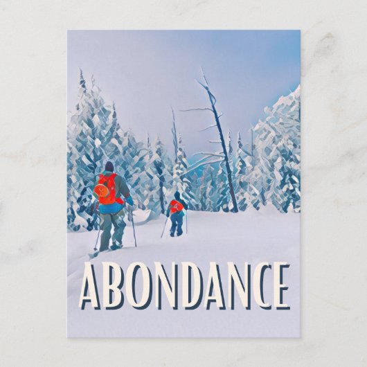 Abondance Station de ski ポストカード (正面)