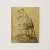 Aboo Simbelの素晴らしい寺院の正面図 ジグソーパズル (縦)