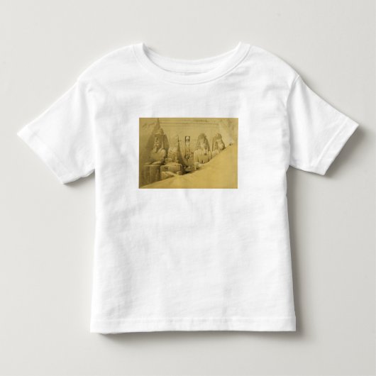Aboo Simbelの素晴らしい寺院の正面図 トドラーTシャツ (正面)