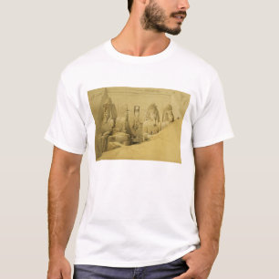 Aboo Simbelの素晴らしい寺院の正面図 Tシャツ