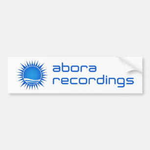 Aboraの録音のバンパーステッカー(青い) バンパーステッカー