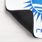 Aboraの録音の青白のマウスパッド マウスパッド (コーナー)