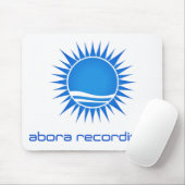Aboraの録音の青白のマウスパッド マウスパッド (マウス)