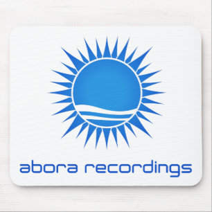 Aboraの録音の青白のマウスパッド マウスパッド