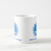 Aboraの録音の青白のマグ コーヒーマグカップ (中央)