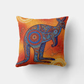ABORIGINAL ART OF KANGAROO クッション (裏面)