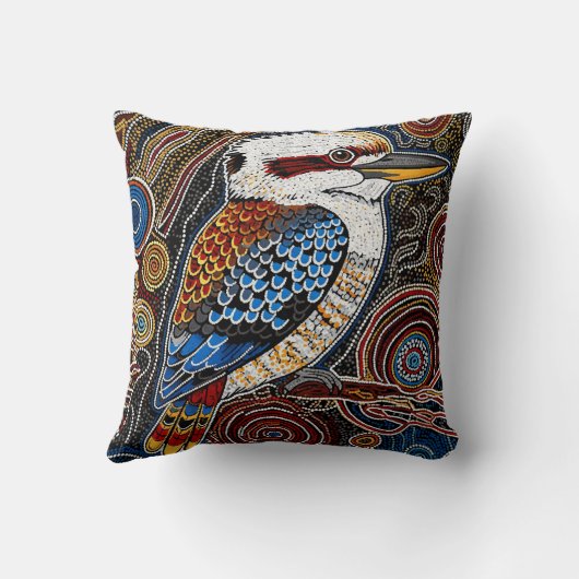 ABORIGINAL ART OF KOOKABURRA クッション (裏面)