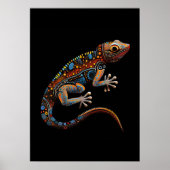 Aboriginal Art style Goanna  ポスター (正面)
