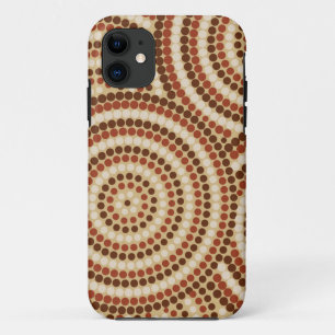 Aboriginal Dot絵画のiPhoneケース iPhone 11 ケース