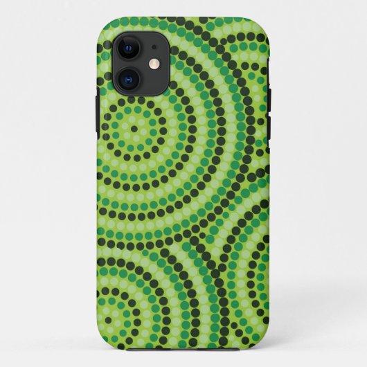 Aboriginal Dot絵画のiPhoneケース Case-Mate iPhoneケース (裏面)