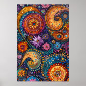 Aboriginal Dot 絵画's: Dreamtime Stories Art ポスター (正面)