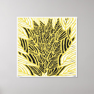 Aboriginal Pattern-14引き伸ばしキャンバス印刷 キャンバスプリント