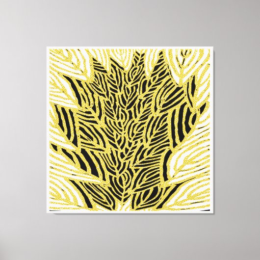 Aboriginal Pattern-14引き伸ばしキャンバス印刷 キャンバスプリント (正面)