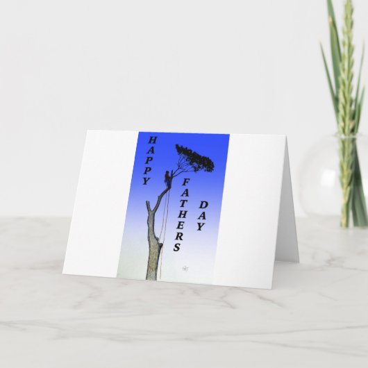 Aboristの樹木外科専門家の父の日の現在のギフト カード (正面)